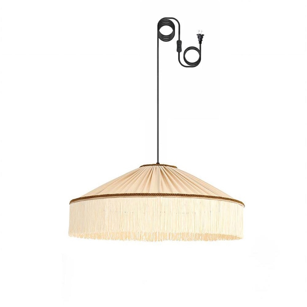 Diosa Fabric Lamp.  Beige